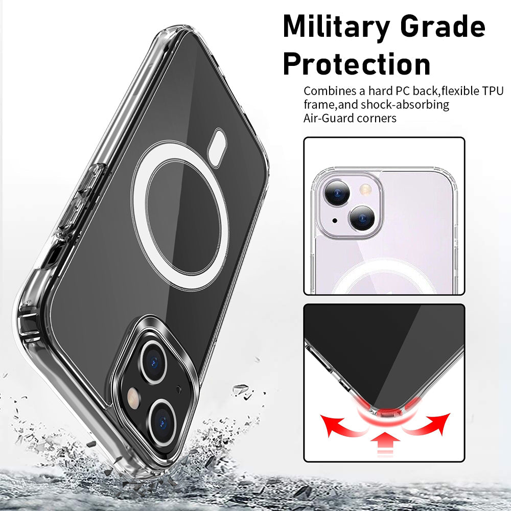 Clear Magnetic Case Compatible with Magsafe for iPhone 15