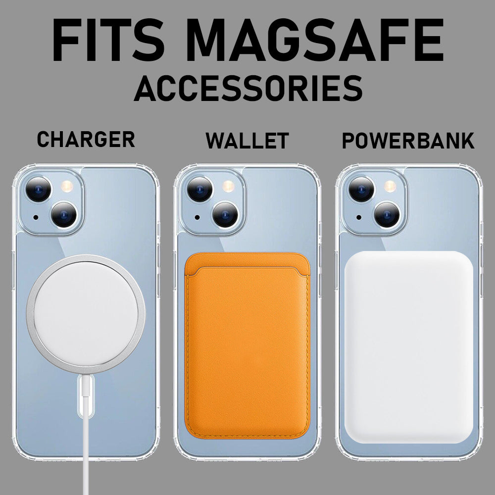 Clear Magnetic Case Compatible with Magsafe for iPhone 15