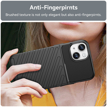 Rugged TPU Phone Case for iPhone 15 - Black