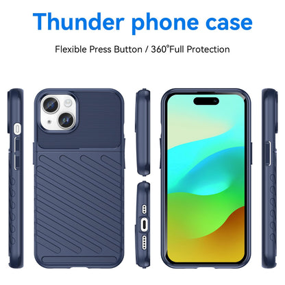 Rugged TPU Phone Case for iPhone 15 Plus - Blue