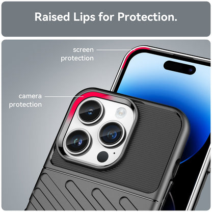 Rugged TPU Phone Case for iPhone 15 Pro Max - Black