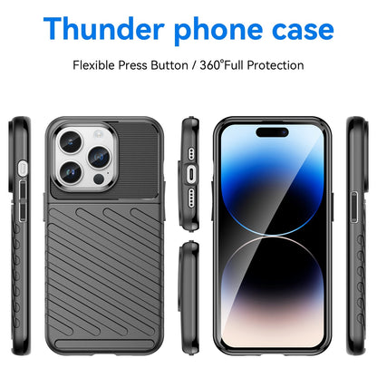 Rugged TPU Phone Case for iPhone 15 Pro Max - Black
