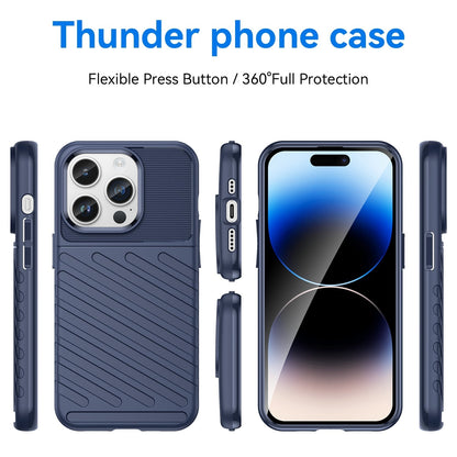 Rugged TPU Phone Case for iPhone 15 Pro Max - Blue
