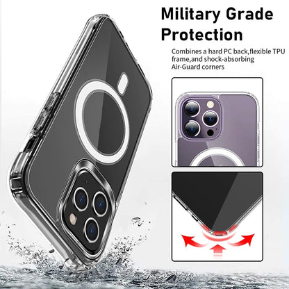 Clear Magnetic Case Compatible with Magsafe for iPhone 15 Pro Max